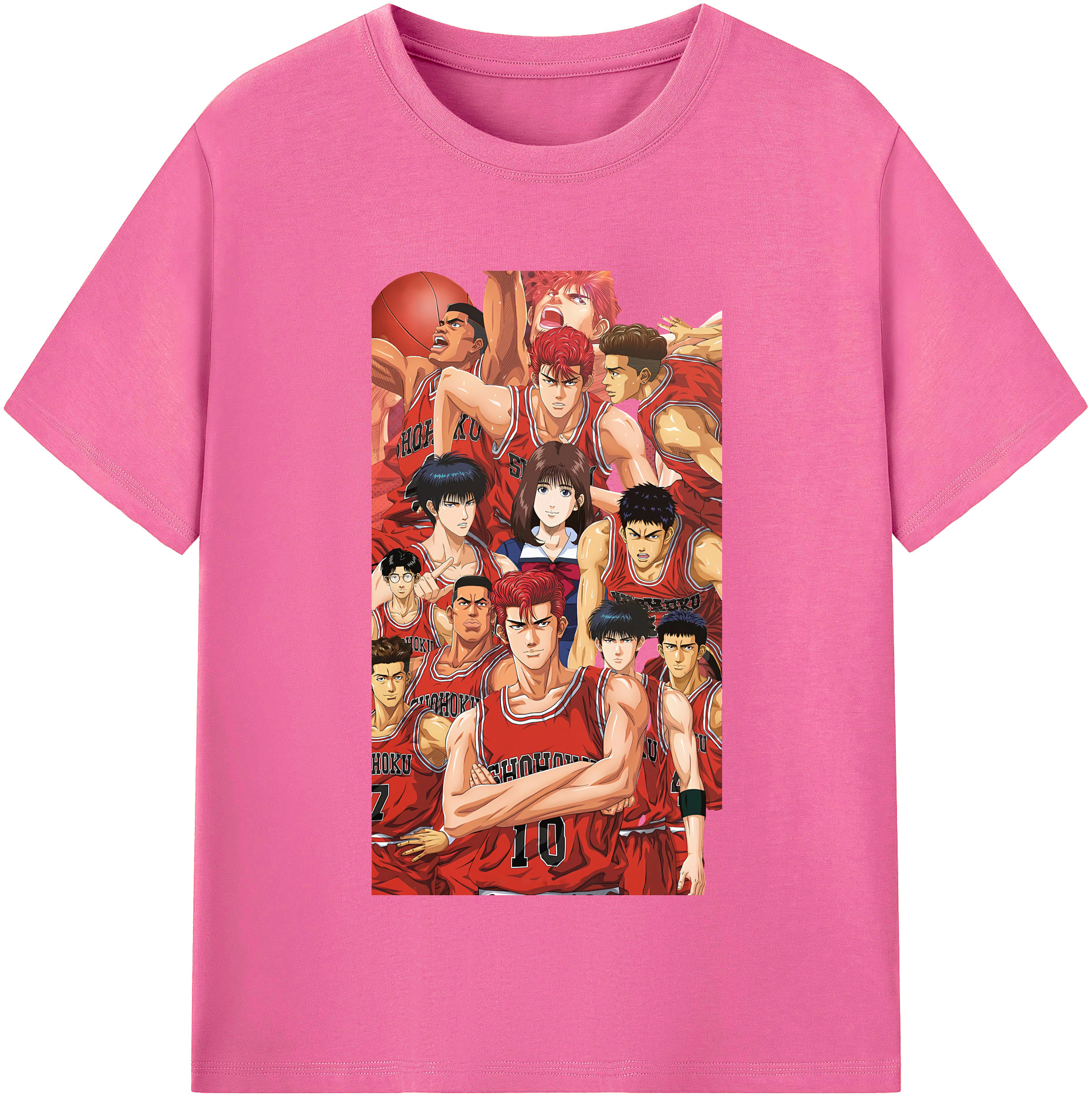 （画像用） SLAM DUNK／スラムダンク レディースカジュアルプリントTシャツ（綿100％）